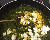 A picture of step 4 of Cheese spinach corn.