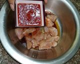 A picture of step 1 of Chicken Shashlik.
