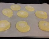 A picture of step 7 of Cloud Bread with Romano Cheese and Garlic Pepper.