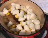Une image de l'étape 13 de Palette de porc épicée aux légumes confits.