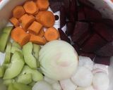 Hình bước làm 2 của món Soup sủi cảo rau củ chay