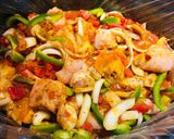 A picture of step 4 of Crockpot Chicken with Tomatoes.
