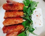 A picture of step 6 of Grilled Vegan Skewers with Banh Hoi Noodles.