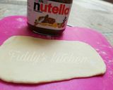 A picture of step 6 of Nutella stuffed caterpillar buns.