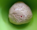 A picture of step 2 of Veg pinwheel tikki roll.