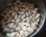 A picture of step 2 of Almond burfi.