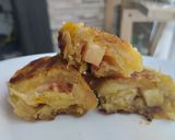 Foto del paso 11 de la receta: Rollitos de plátano maduro rellenos de bocadillo de guayaba y queso🍯🧀🍌
