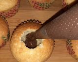 A picture of step 8 of Chocolate filled vanilla cupcakes.