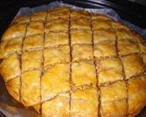 A picture of step 10 of Middle Eastern baklava recipe.
