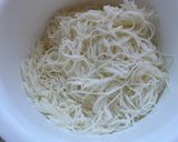A picture of step 1 of Easy Pancit Palabok (Filipino Rice Noodles).