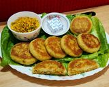 A picture of step 15 of Cheesy Paneer Potato Pancake.