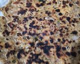 A picture of step 4 of Sindhi koki.
