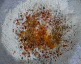 A picture of step 1 of Methi & Bathua paratha.