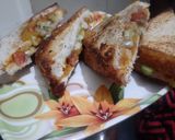 चीजी सैंडविच (cheesy sandwich recipe in Hindi) रेसिपी चरण 7 फोटो