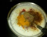 A picture of step 1 of Dahi ki chutney.