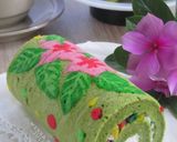 Foto langkah ke 18 dari resep Japanese Matcha Roll Cake.