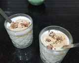 A picture of step 4 of Caffe Latte.