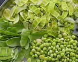 A picture of step 1 of Broad beans sabji (kathiyawadi style).