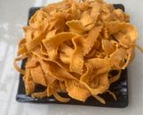 A picture of step 5 of Ribbon Pakoda.