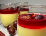 صورة لخطوة 4 من وصفة حلوى الكاستر مع الجيلي والفواكه 🍇🍓