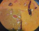 A picture of step 12 of Mustard gravy vali gatte ki sabji with chapati.