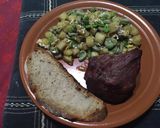 Foto del paso 4 de la receta: Revuelto de papa, habas frescar y huevo