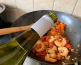 A picture of step 2 of Prawn Saganaki 🇬🇷 🦐.