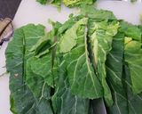 A picture of step 1 of Seasonal?Leafy greens.