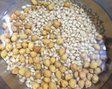 A picture of step 1 of Chana gehu masala.