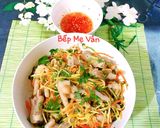 Hình bước làm 3 của món Chân gà trộn xoài xanh