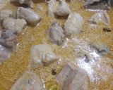 A picture of step 3 of Chicken Quorma.