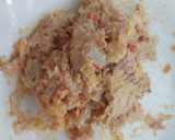 Foto del paso 3 de la receta: Huevos rellenos con atún y palitos de cangrejo