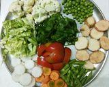 A picture of step 1 of Navratan Bhog Khichri.