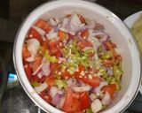 A picture of step 4 of Kathiawari chana chat.