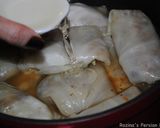A picture of step 14 of Persian cabbage rolls.