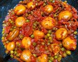 A picture of step 7 of Garlic Peas Mushrooms.