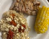 A picture of step 3 of Pan- Seared pork chops with Mediterranean Flair.