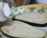 A picture of step 1 of Eggplant Milanese.