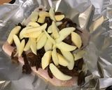 A picture of step 7 of Monkfish Fillets with Porcini Mushrooms, Apple, and Lemon.