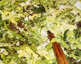 Kelkáposzta főzelék csípős, füstölt kolbásszal recept fázis 13 fotója