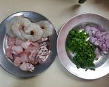 รูปขั้นตอนการทำที่ 1 ของ ลาบกุ้ง ปลา