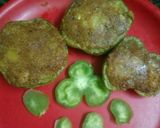 A picture of step 7 of Bharwan Capsicum rings.