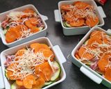 Une image de l'étape 4 de °Gratin courgettes/carottes aux petits lardons°.