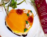 A picture of step 10 of Mango Cheese cake.