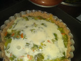 Tarta de zapallitos con dos harinas leudante e integral