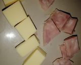 Foto del paso 1 de la receta: Palitos de jamón, queso y Morrón