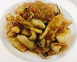 Hình bước làm 9 của món Mực sauce sả ớt