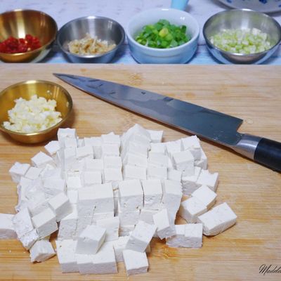 麻婆豆腐~貝里斯辣醬風味 — 1.2