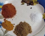 A picture of step 1 of Arvi gosht.