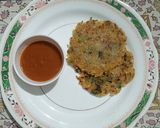 A picture of step 5 of Arrowroot Aloo Rosti.